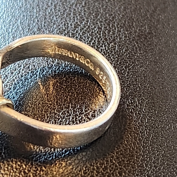 Tiffany & Co Hook and Eye Ring 18k Gold Sterling Silver - Picture 13 of 15